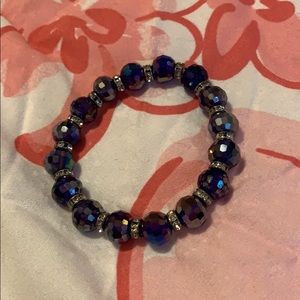 Blue shiny bracelet